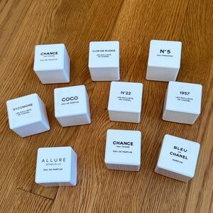 CHANEL set of 10 ceramic diffuser store displays
